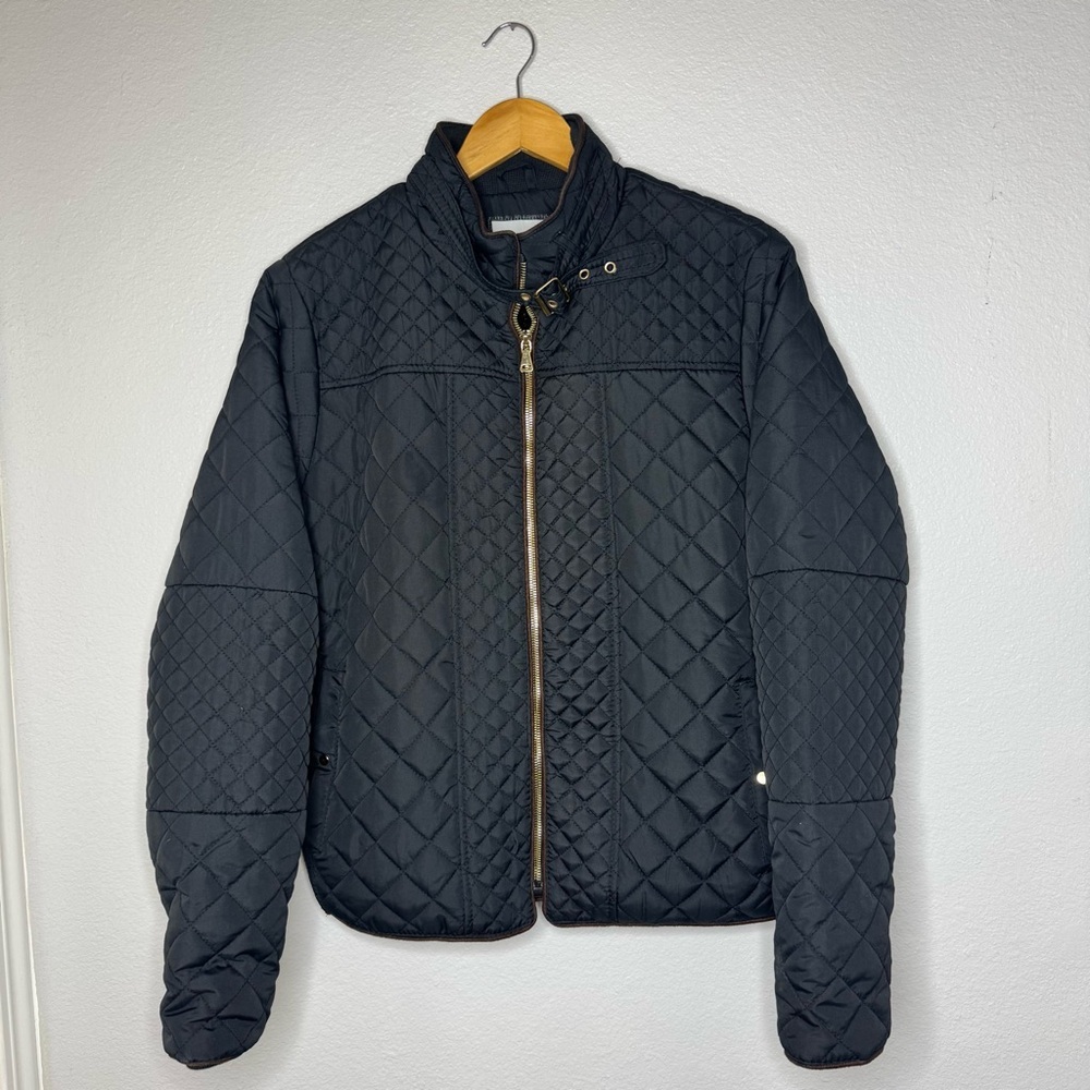 Royalty For Me Black Quilted Puffer Jacket Woman’s PL - Picture 14 of 16